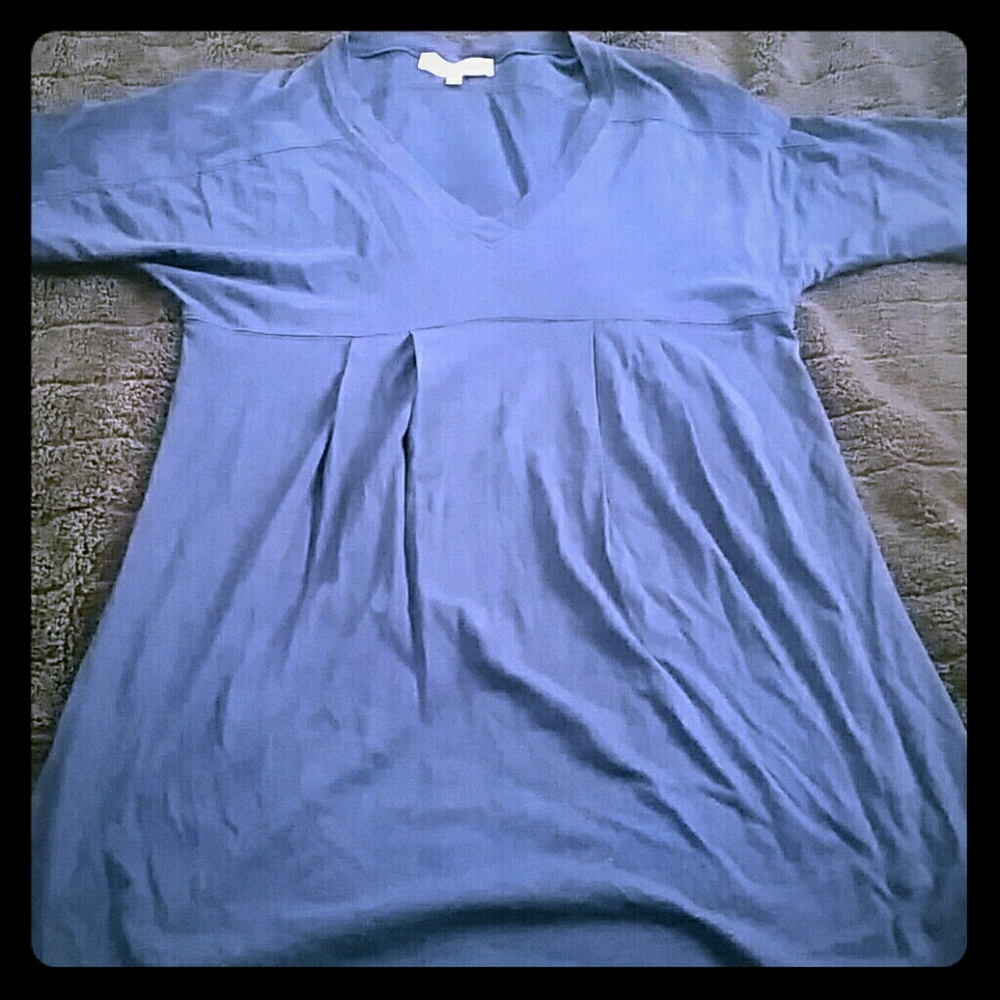Navy blue, v-neck t-shirt dress